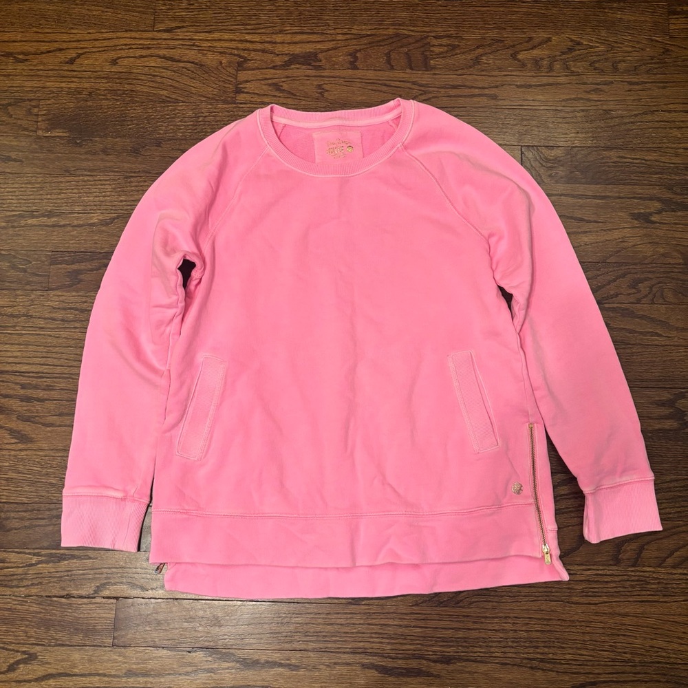 Lilly Pulitzer Luxletic Beach Comber Pullover Resortwear Tunic Top Medium